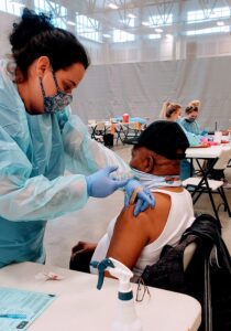Fairmont COVID clinic vaccinates Black senior citizens